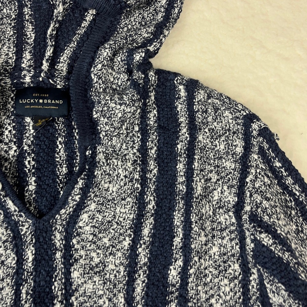 Lucky Brand Mens Navajo‎ Stripe Hoodie Pullover Sweater Size SP